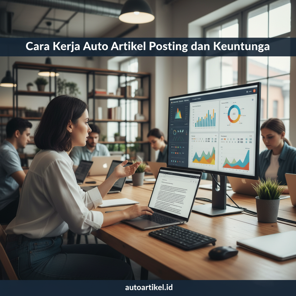 Cara Kerja Auto Artikel Posting dan Keuntungannya - ilustrasi