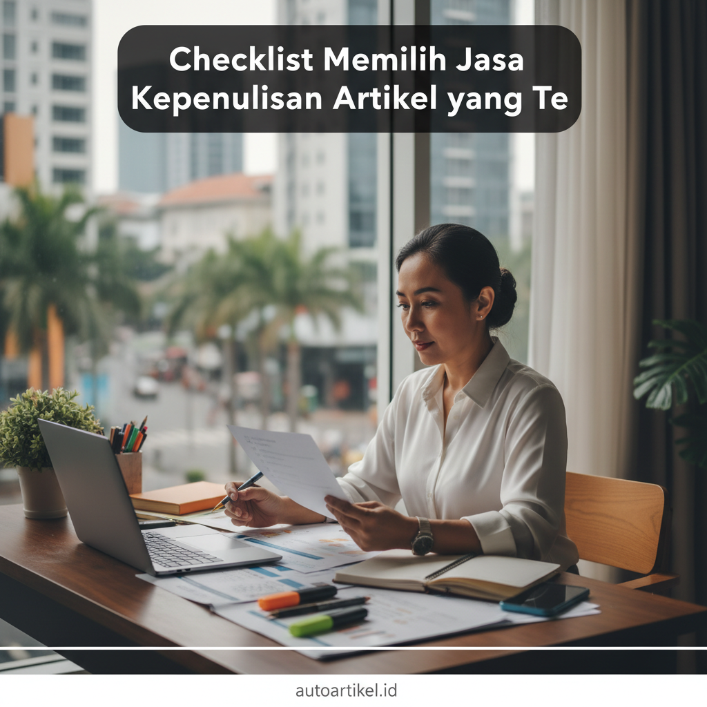 Checklist Memilih Jasa Kepenulisan Artikel yang Tepat