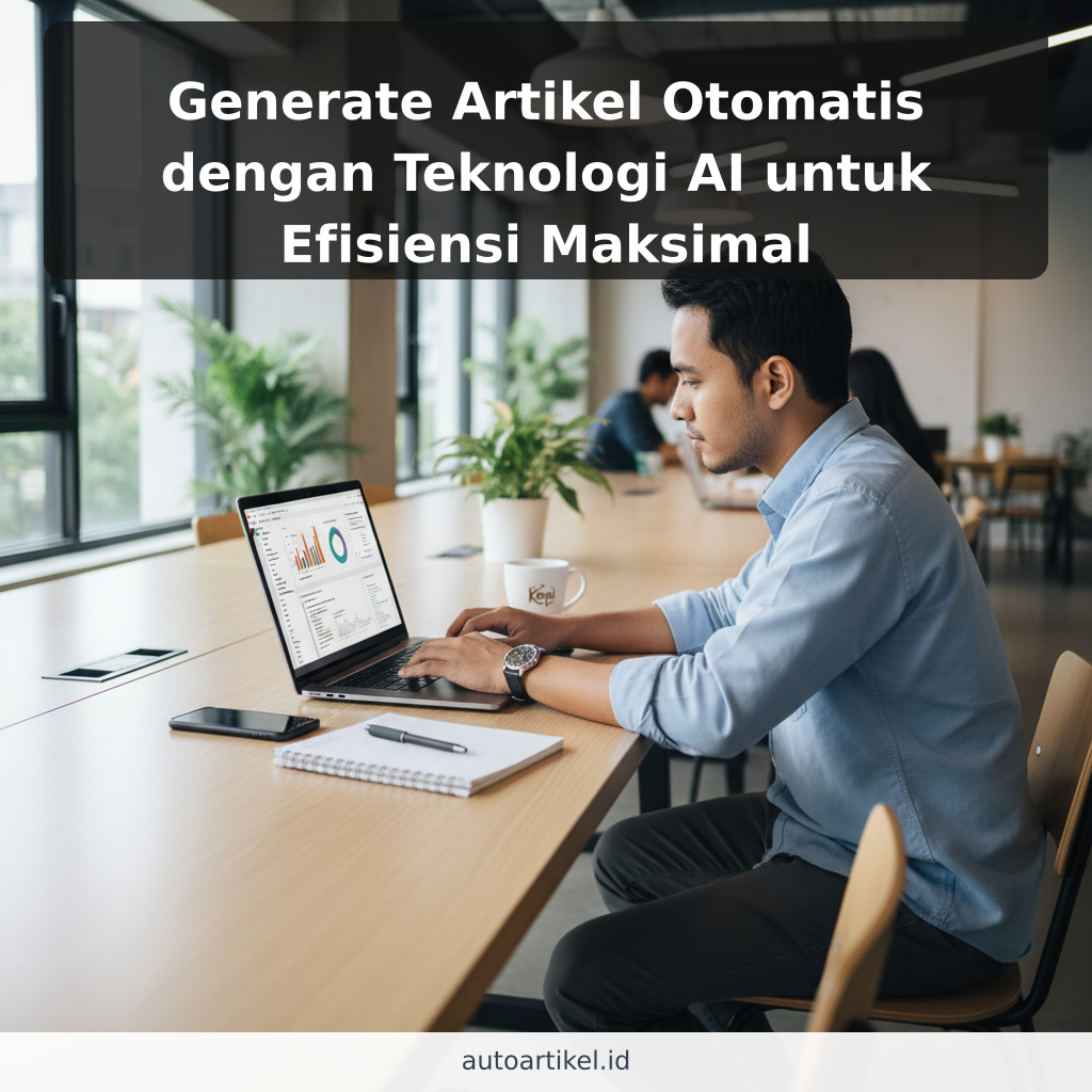 Generate Artikel Otomatis dengan Teknologi AI untuk Efisiensi Maksimal - ilustrasi