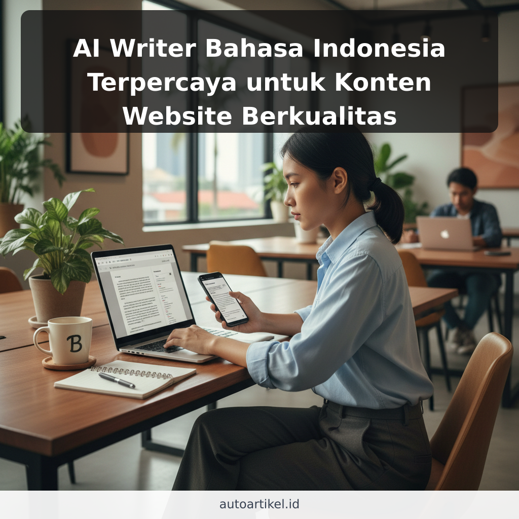 AI Writer Bahasa Indonesia Terpercaya untuk Konten Website Berkualitas - ilustrasi