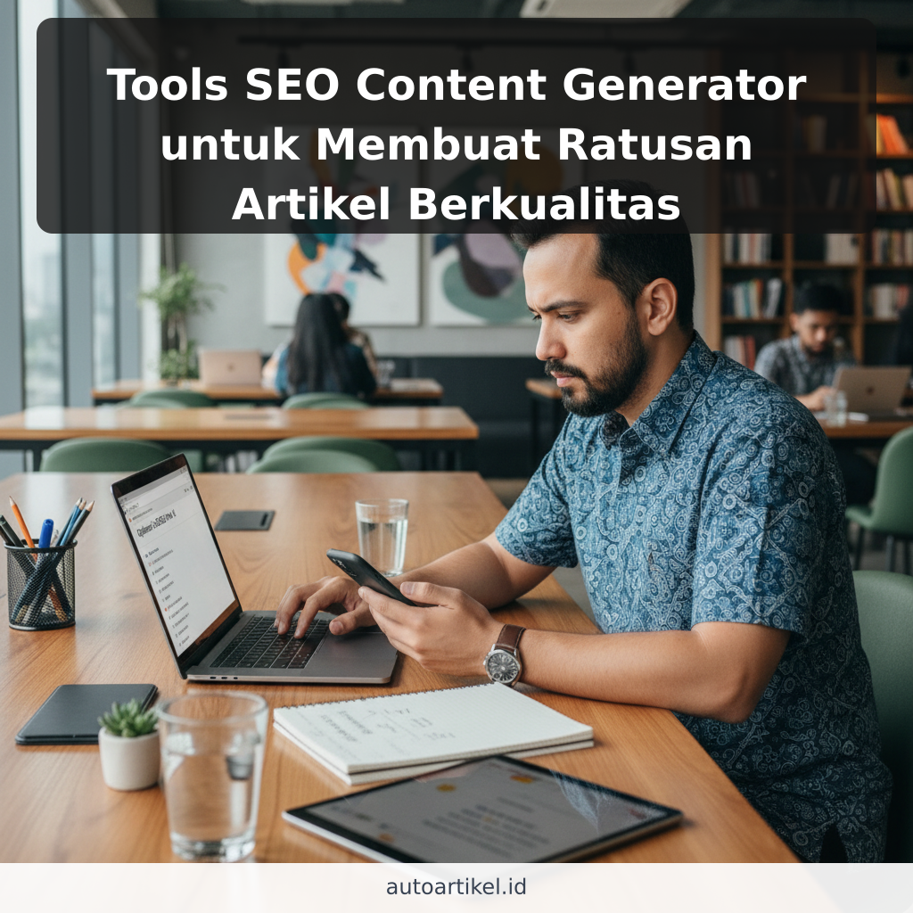 Tools SEO Content Generator untuk Membuat Ratusan Artikel Berkualitas