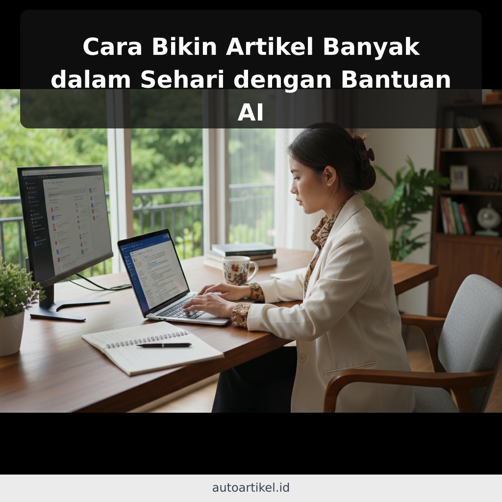 Cara Bikin Artikel Banyak dalam Sehari dengan Bantuan AI - ilustrasi