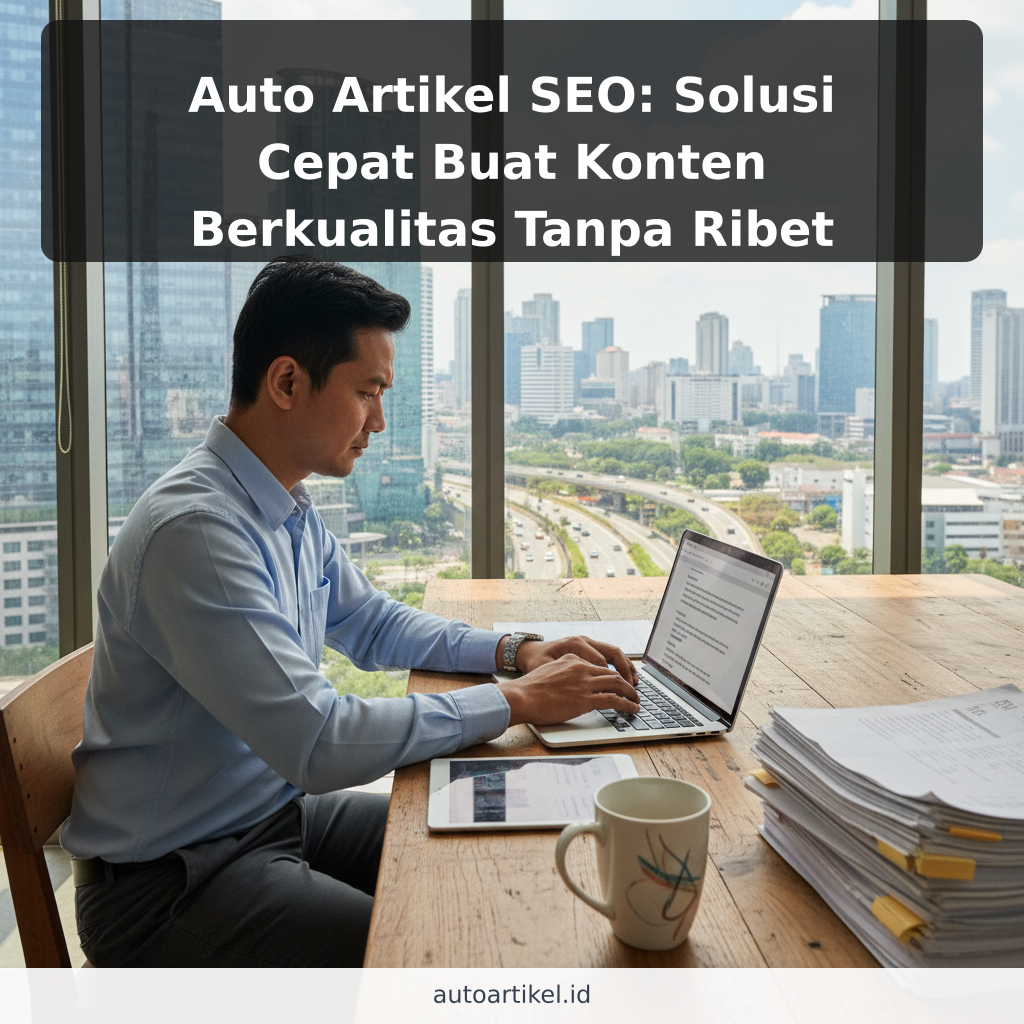 Auto Artikel SEO: Solusi Cepat Buat Konten Berkualitas Tanpa Ribet - ilustrasi