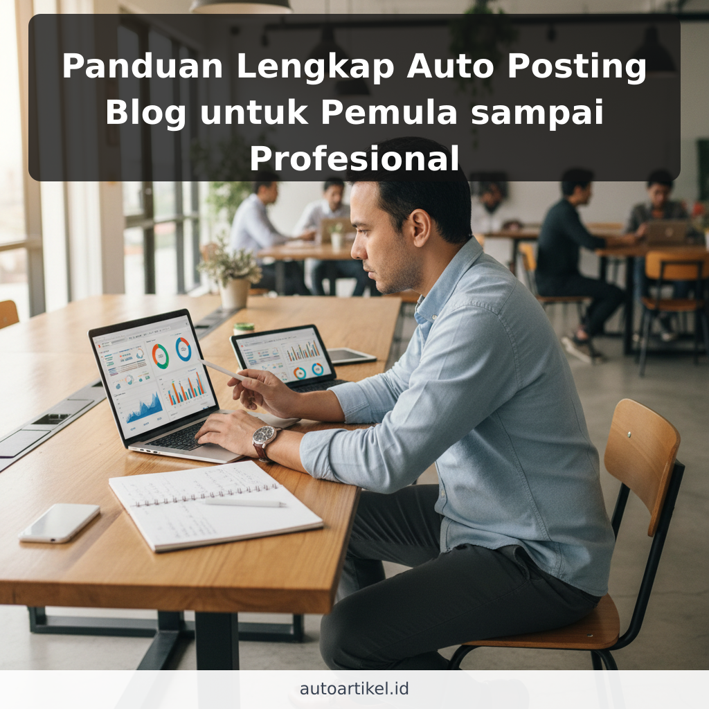 Panduan Lengkap Auto Posting Blog untuk Pemula sampai Profesional - ilustrasi