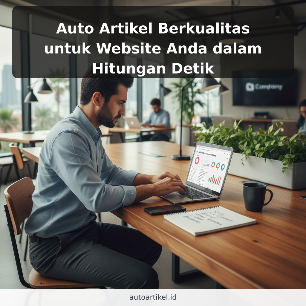 Auto Artikel Berkualitas untuk Website Anda dalam Hitungan Detik
