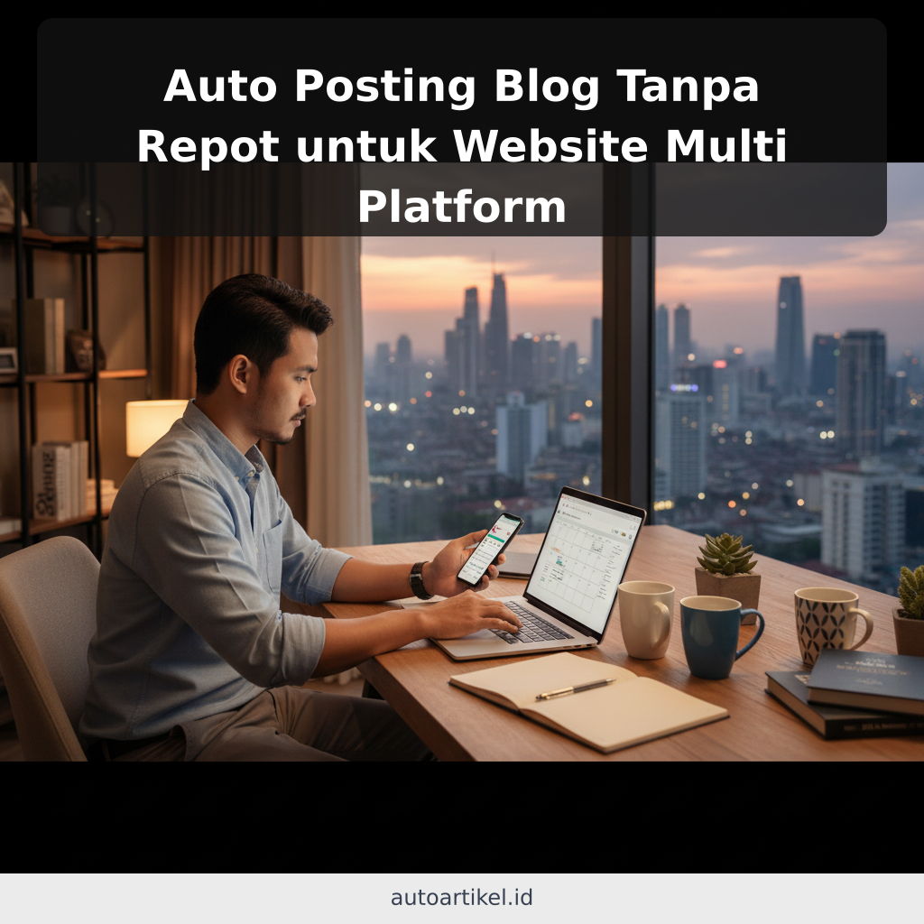 Auto Posting Blog Tanpa Repot untuk Website Multi Platform - ilustrasi
