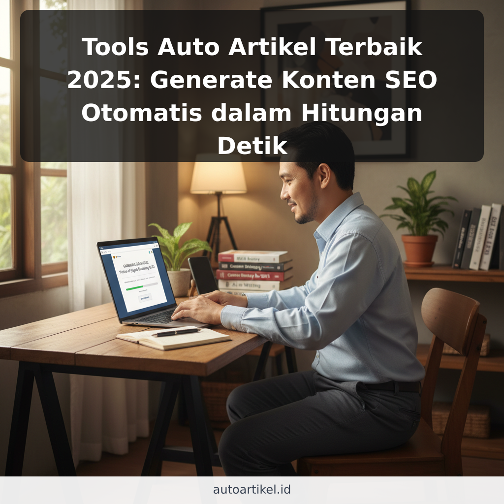 Tools Auto Artikel Terbaik 2025: Generate Konten SEO Otomatis dalam Hitungan Detik - ilustrasi