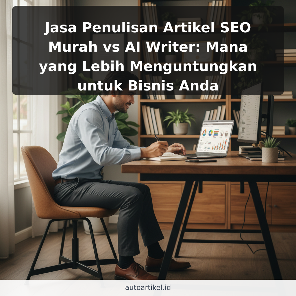 Jasa Penulisan Artikel SEO Murah vs AI Writer: Mana yang Lebih Menguntungkan untuk Bisnis Anda - ilustrasi