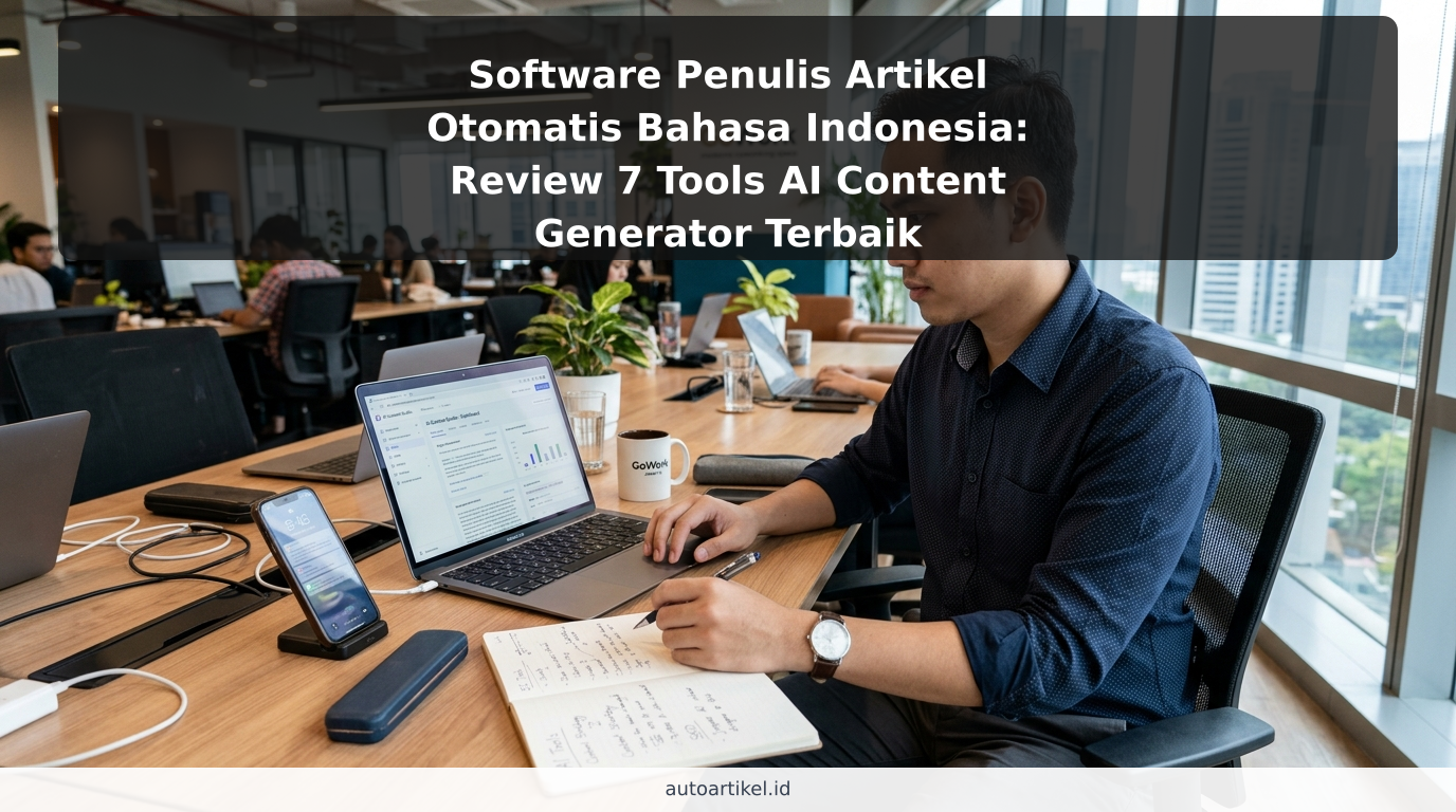 Software Penulis Artikel Otomatis Bahasa Indonesia: Review 7 Tools AI Content Generator Terbaik