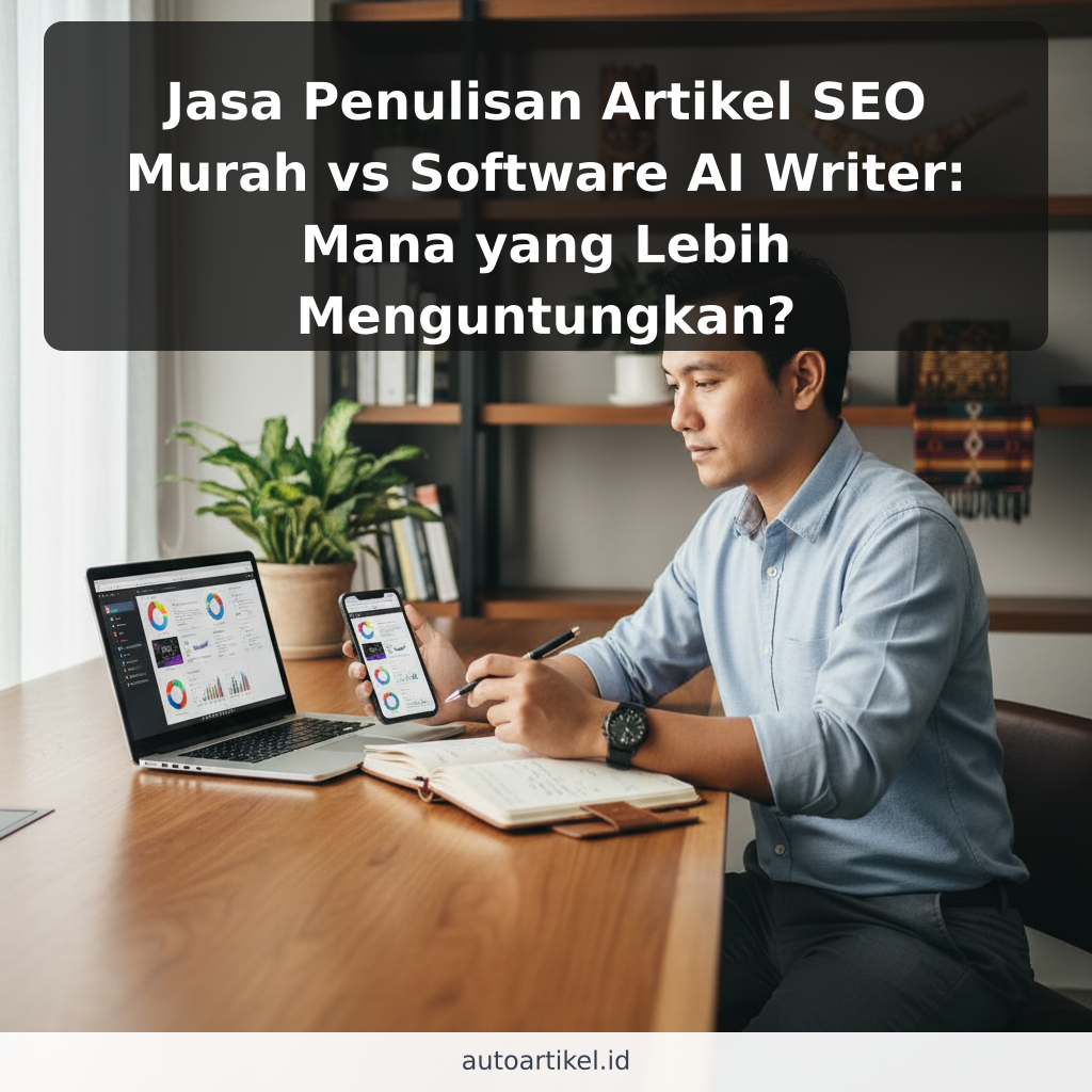 Jasa Penulisan Artikel SEO Murah vs Software AI Writer: Mana yang Lebih Menguntungkan?