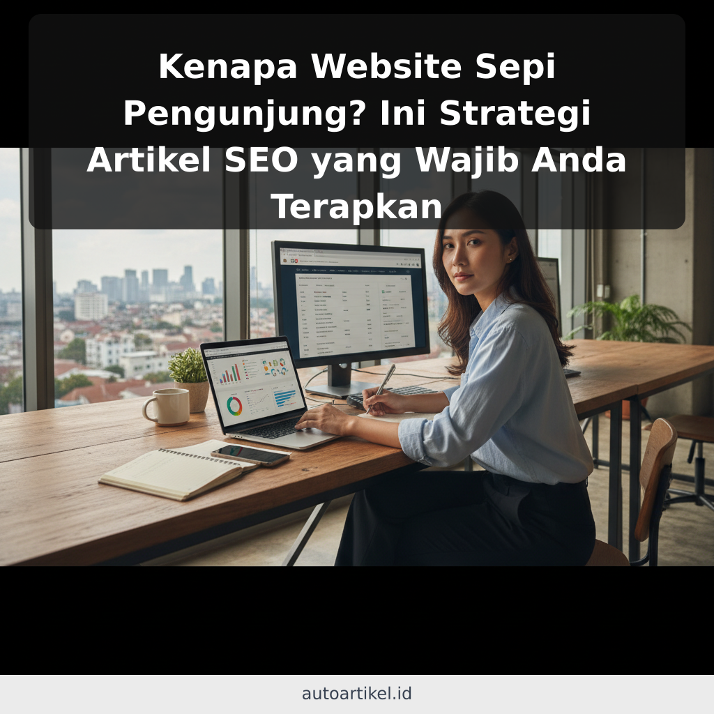 Kenapa Website Sepi Pengunjung? Ini Strategi Artikel SEO yang Wajib Anda Terapkan - ilustrasi