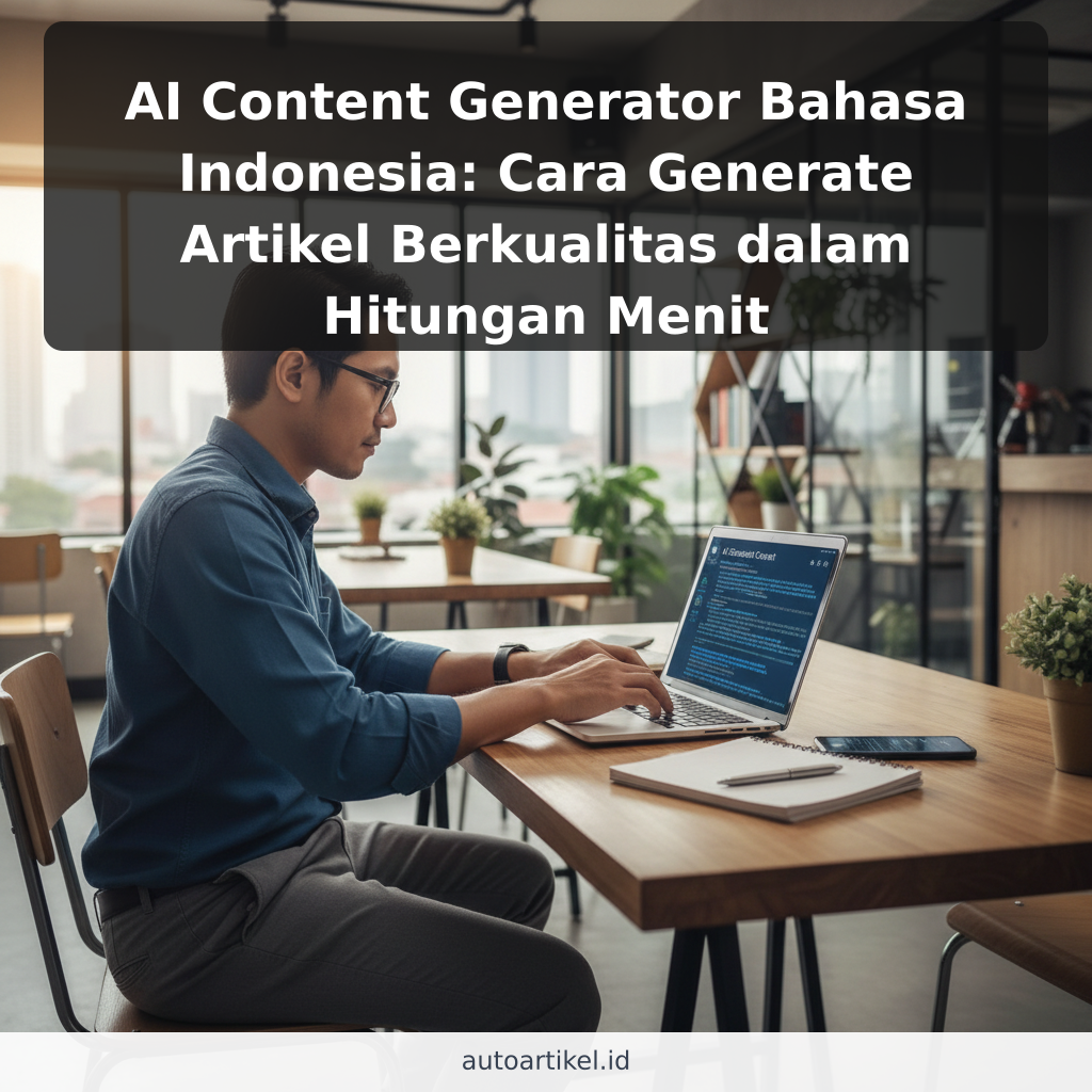 AI Content Generator Bahasa Indonesia: Cara Generate Artikel Berkualitas dalam Hitungan Menit - ilustrasi