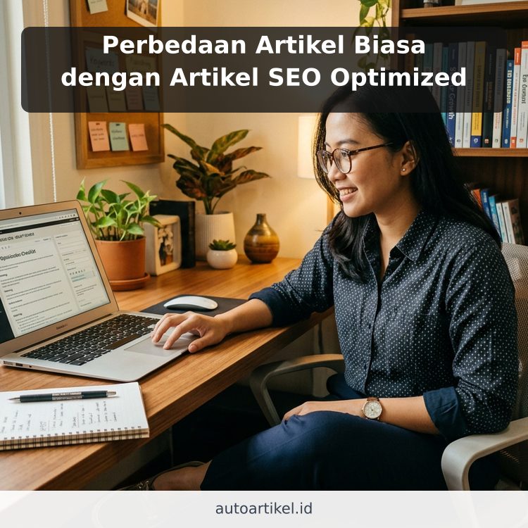 Perbedaan Artikel Biasa dengan Artikel SEO Optimized ilustrasi
