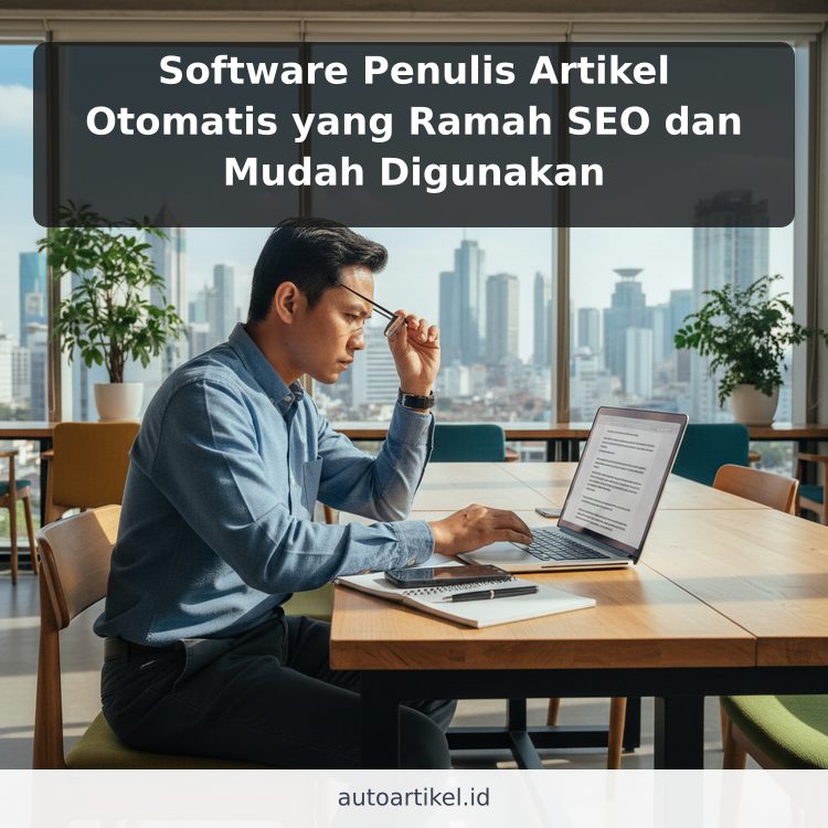 Software Penulis Artikel Otomatis yang Ramah SEO dan Mudah Digunakan