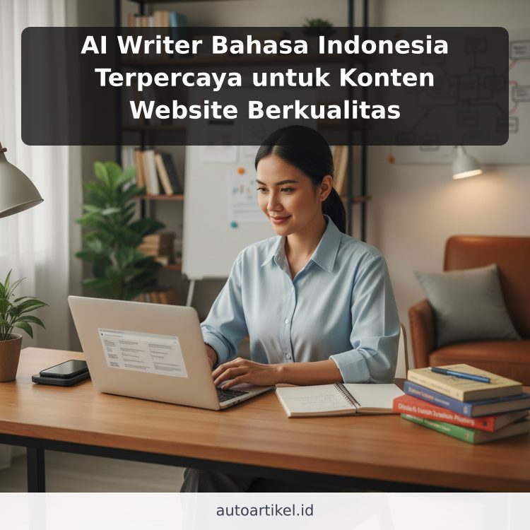 AI Writer Bahasa Indonesia Terpercaya untuk Konten Website Berkualitas ilustrasi