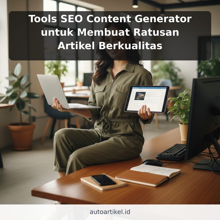 Tools SEO Content Generator untuk Membuat Ratusan Artikel Berkualitas ilustrasi