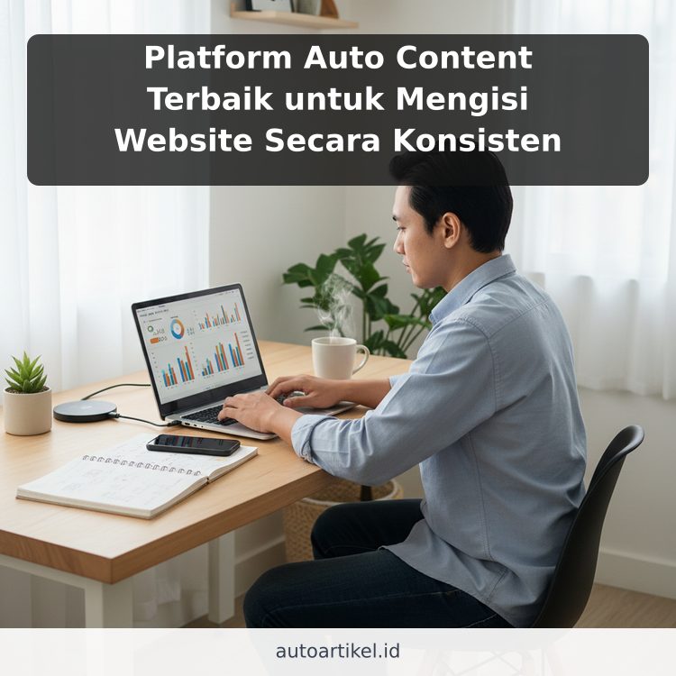 Platform Auto Content Terbaik untuk Mengisi Website Secara Konsisten ilustrasi