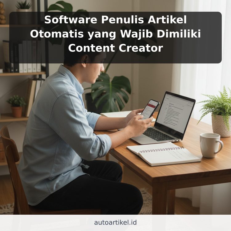 Software Penulis Artikel Otomatis yang Wajib Dimiliki Content Creator ilustrasi