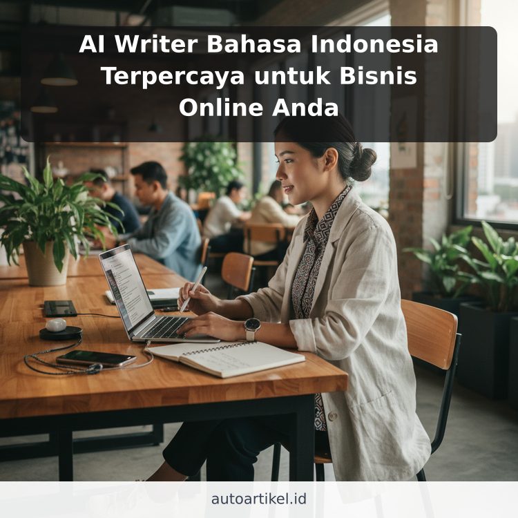 AI Writer Bahasa Indonesia Terpercaya untuk Bisnis Online Anda ilustrasi