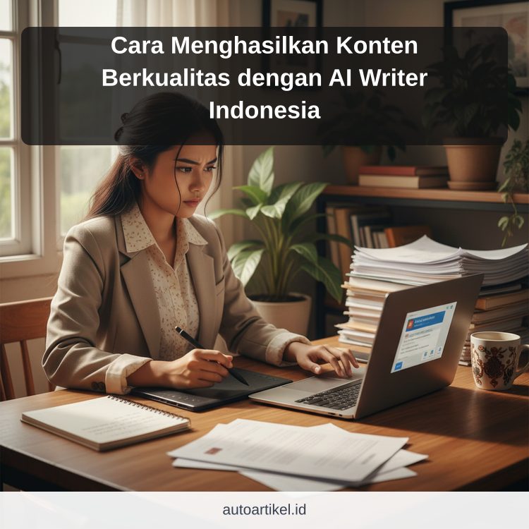Cara Menghasilkan Konten Berkualitas dengan AI Writer Indonesia ilustrasi