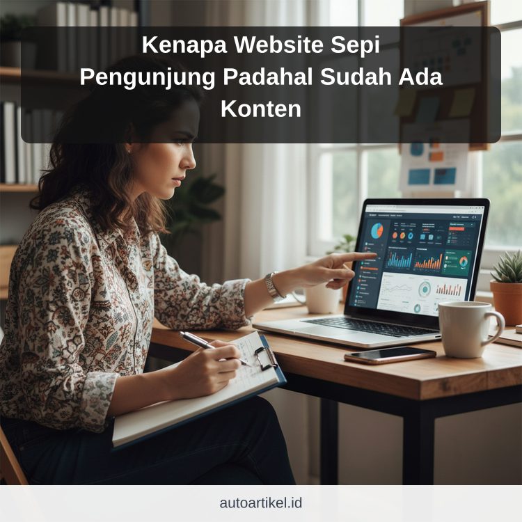 Kenapa Website Sepi Pengunjung Padahal Sudah Ada Konten ilustrasi