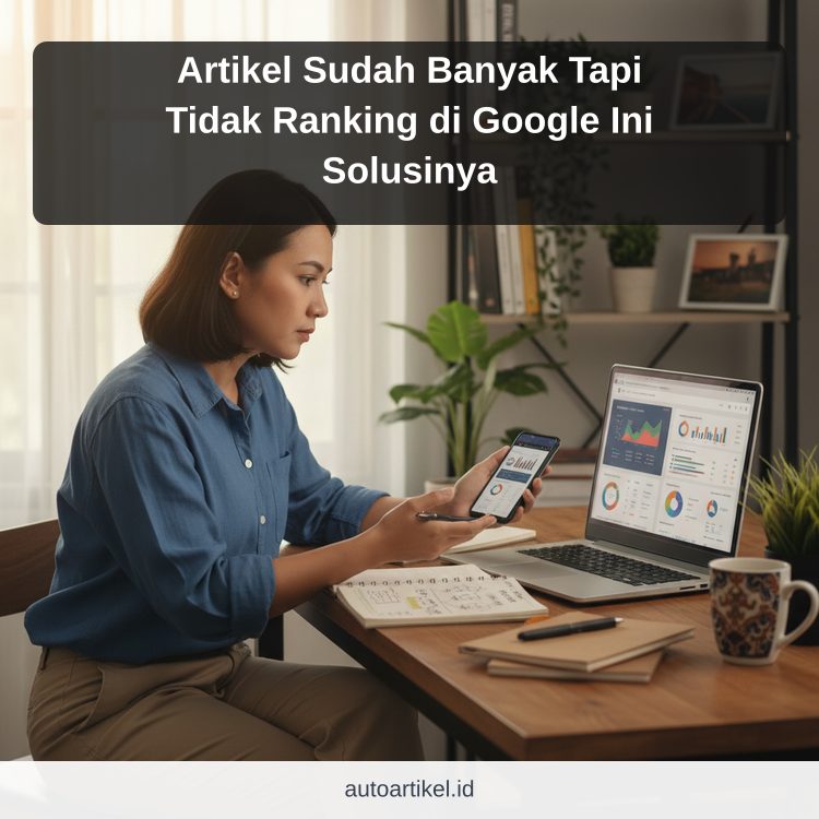 Artikel Sudah Banyak Tapi Tidak Ranking di Google Ini Solusinya