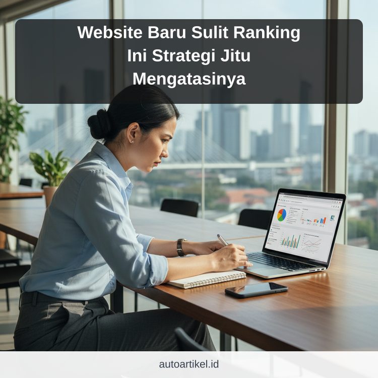 Website Baru Sulit Ranking Ini Strategi Jitu Mengatasinya ilustrasi