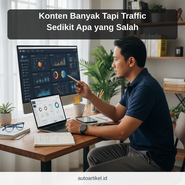 Konten Banyak Tapi Traffic Sedikit Apa yang Salah
