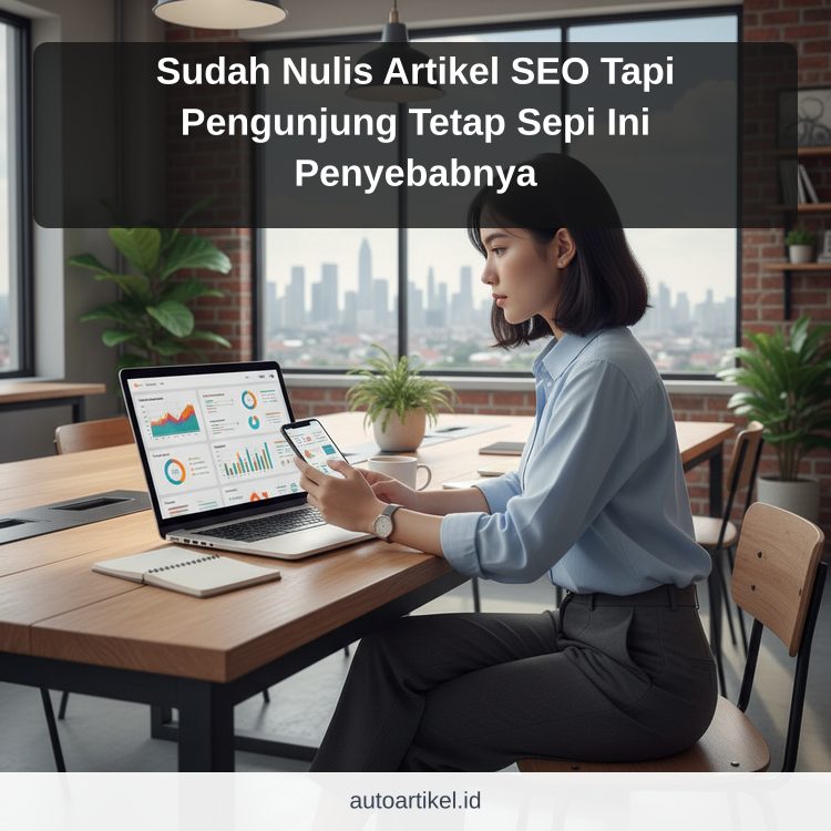 Sudah Nulis Artikel SEO Tapi Pengunjung Tetap Sepi Ini Penyebabnya ilustrasi