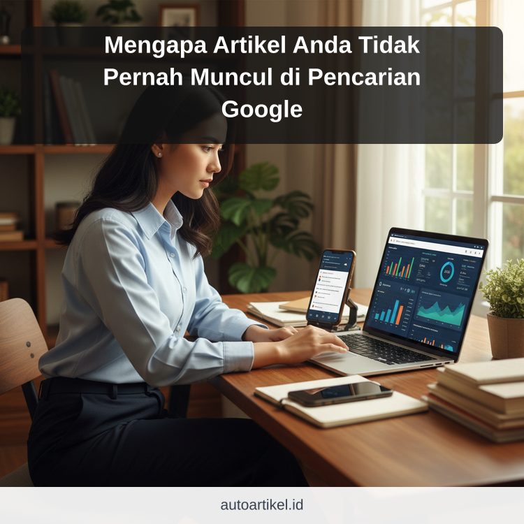Mengapa Artikel Anda Tidak Pernah Muncul di Pencarian Google ilustrasi