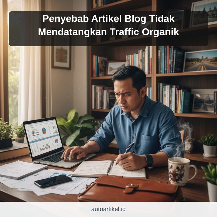 Penyebab Artikel Blog Tidak Mendatangkan Traffic Organik ilustrasi
