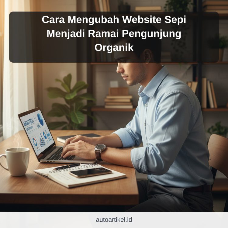 Cara Mengubah Website Sepi Menjadi Ramai Pengunjung Organik ilustrasi