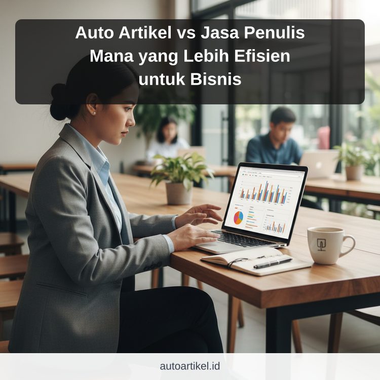 Auto Artikel vs Jasa Penulis Mana yang Lebih Efisien untuk Bisnis ilustrasi