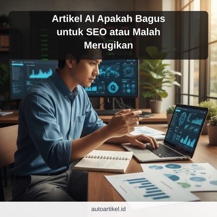 Artikel AI Apakah Bagus untuk SEO atau Malah Merugikan ilustrasi