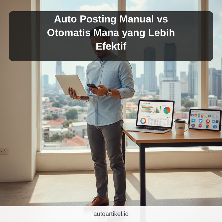 Auto Posting Manual vs Otomatis Mana yang Lebih Efektif ilustrasi