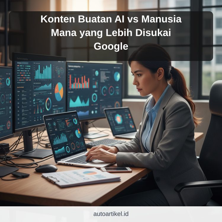 Konten Buatan AI vs Manusia Mana yang Lebih Disukai Google