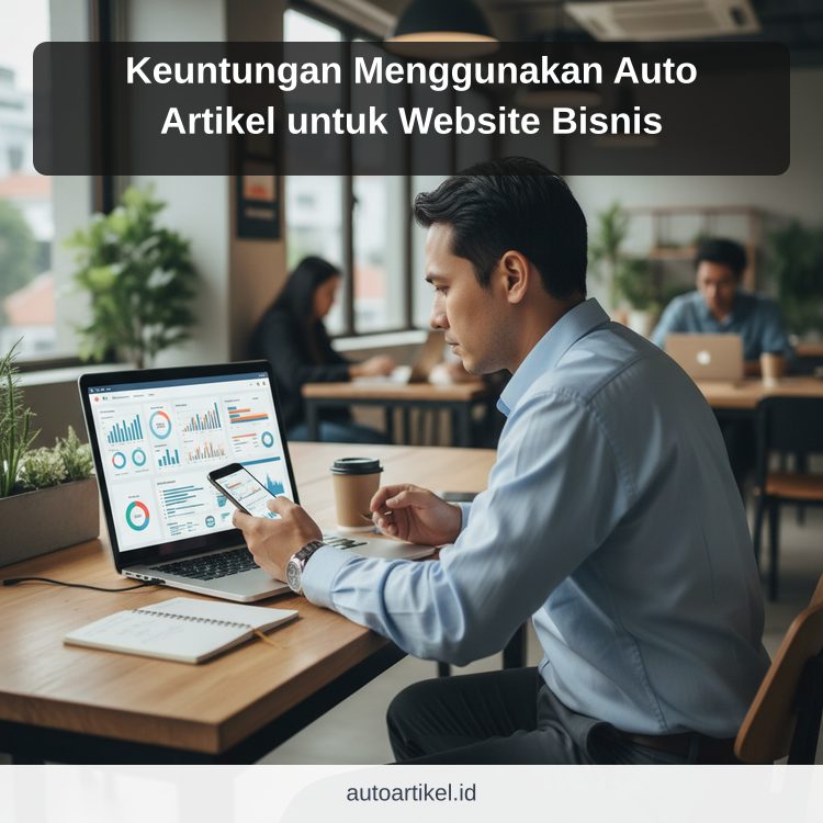 Keuntungan Menggunakan Auto Artikel untuk Website Bisnis ilustrasi