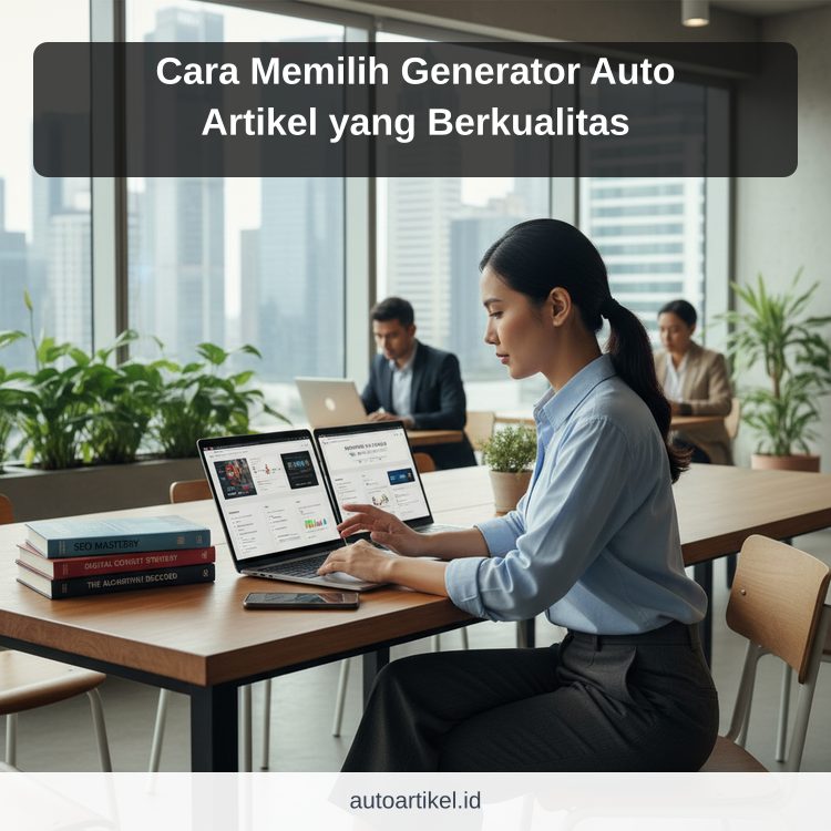 Cara Memilih Generator Auto Artikel yang Berkualitas ilustrasi