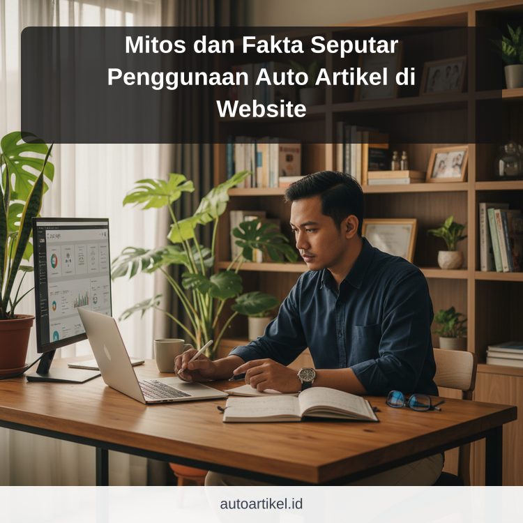 Mitos dan Fakta Seputar Penggunaan Auto Artikel di Website ilustrasi