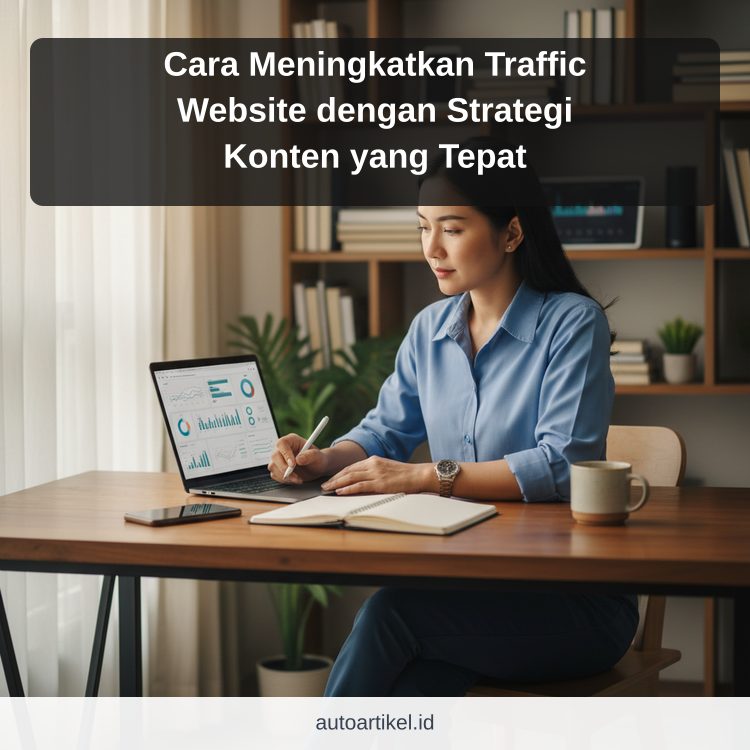 Cara Meningkatkan Traffic Website dengan Strategi Konten yang Tepat ilustrasi