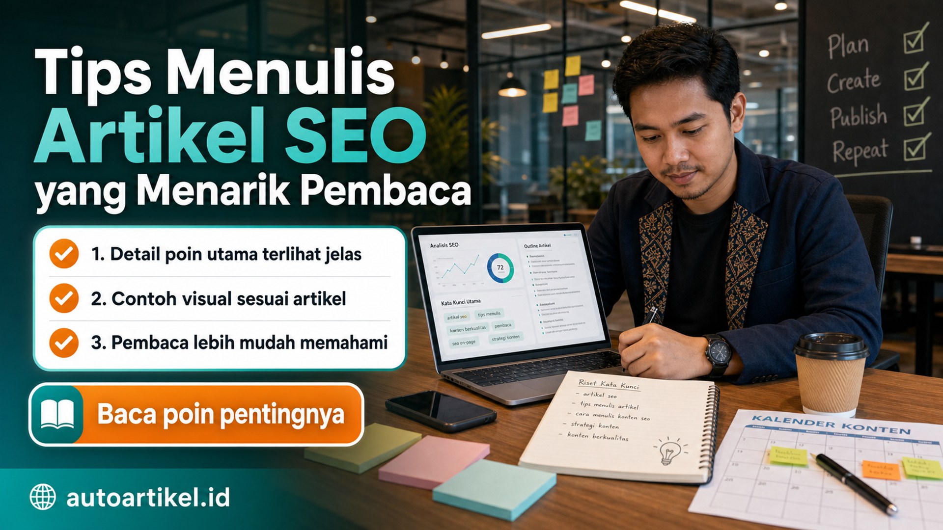 Ilustrasi auto artikel - Tips Menulis Artikel SEO yang Menarik Pembaca