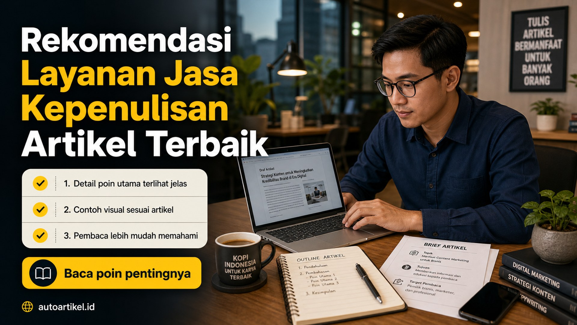 Ilustrasi auto artikel - Rekomendasi Layanan Jasa Kepenulisan Artikel Terbaik