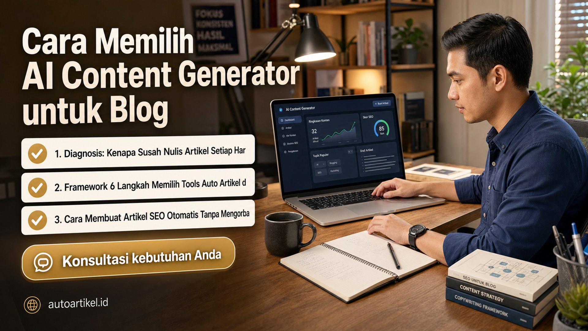 auto artikel - Cara Memilih AI Content Generator untuk Blog