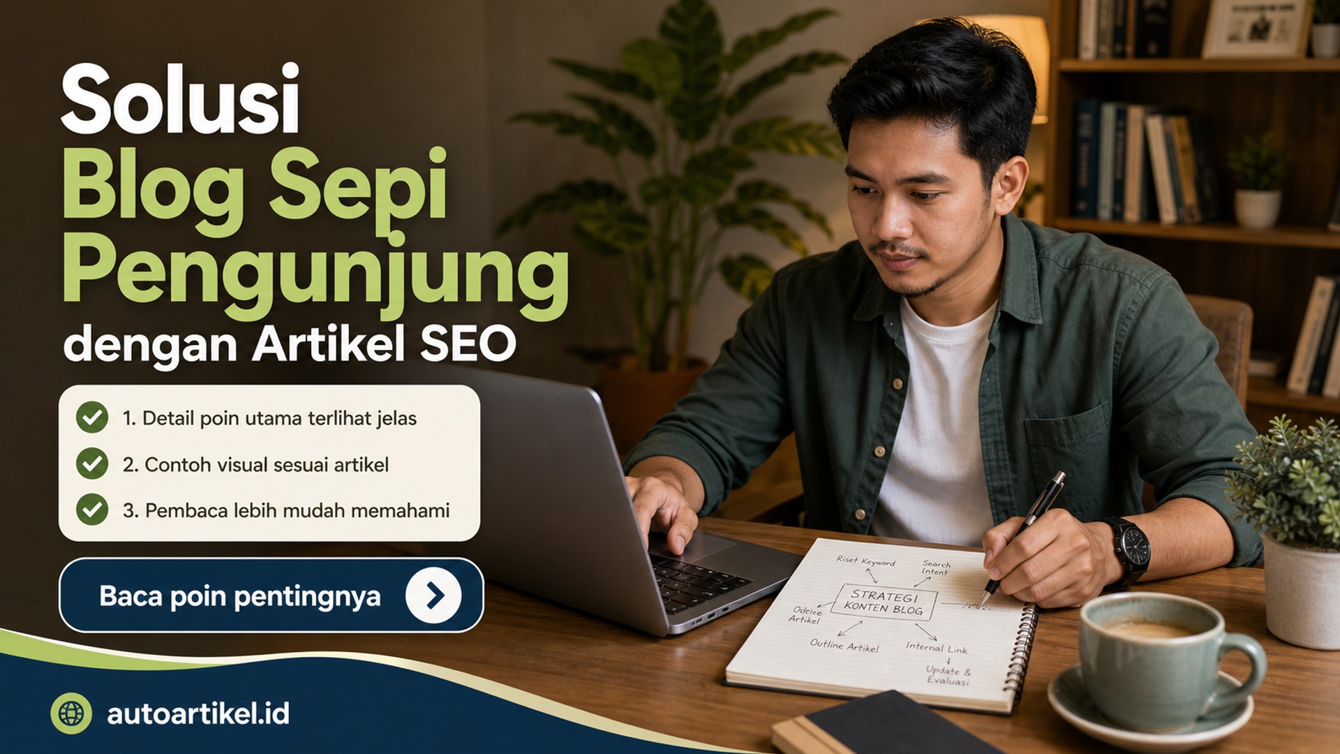 Ilustrasi auto artikel - Solusi Blog Sepi Pengunjung dengan Artikel SEO