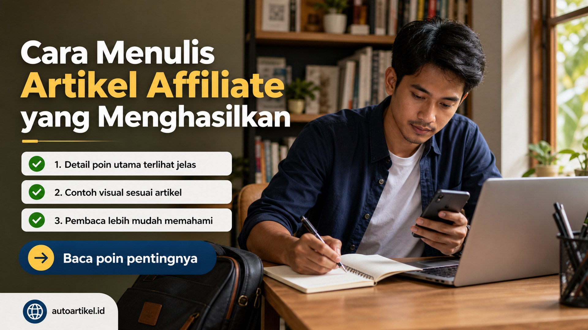 Ilustrasi auto artikel - Cara Menulis Artikel Affiliate yang Menghasilkan