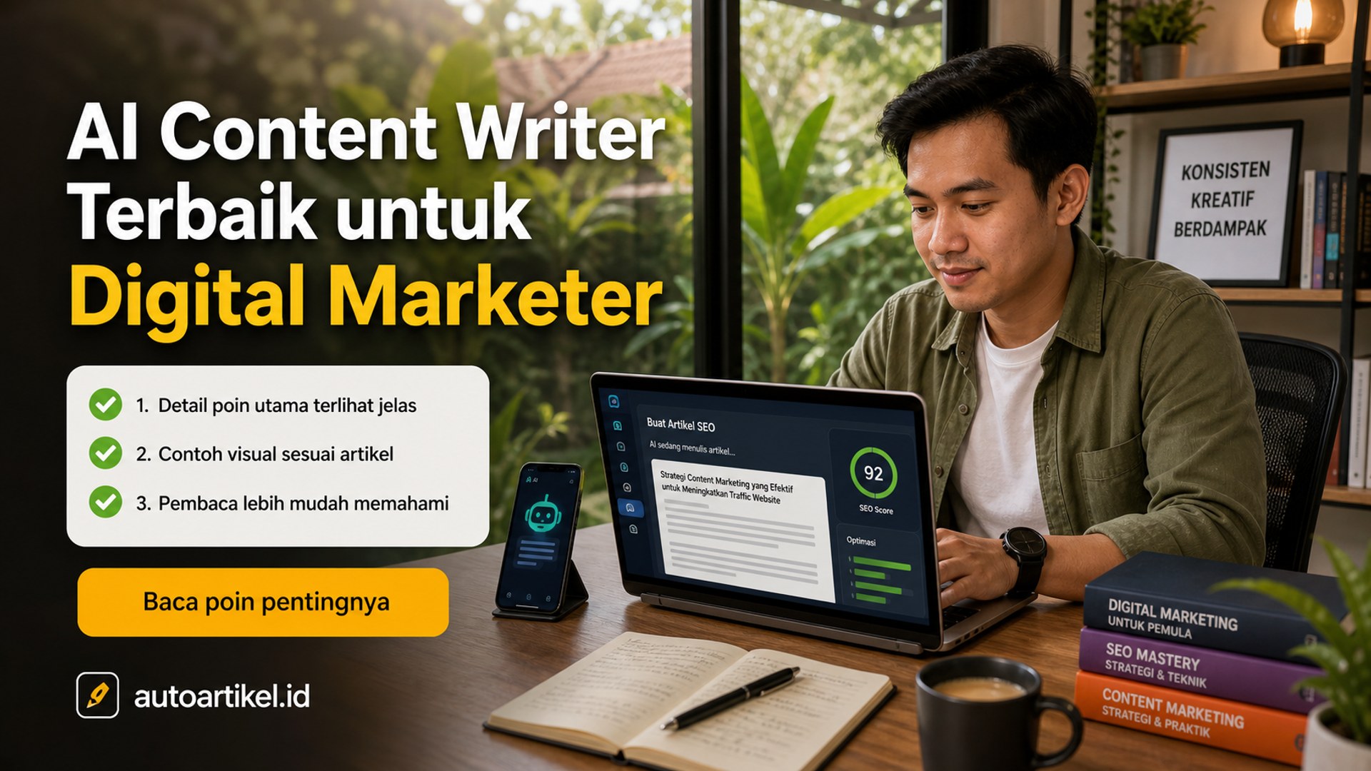 Ilustrasi auto artikel - AI Content Writer Terbaik untuk Digital Marketer