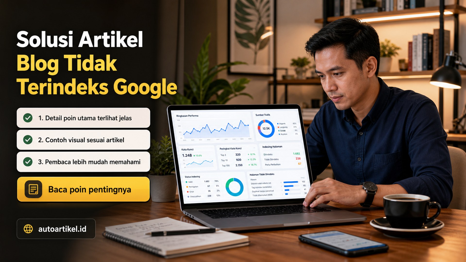 Ilustrasi auto artikel - Solusi Artikel Blog Tidak Terindeks Google