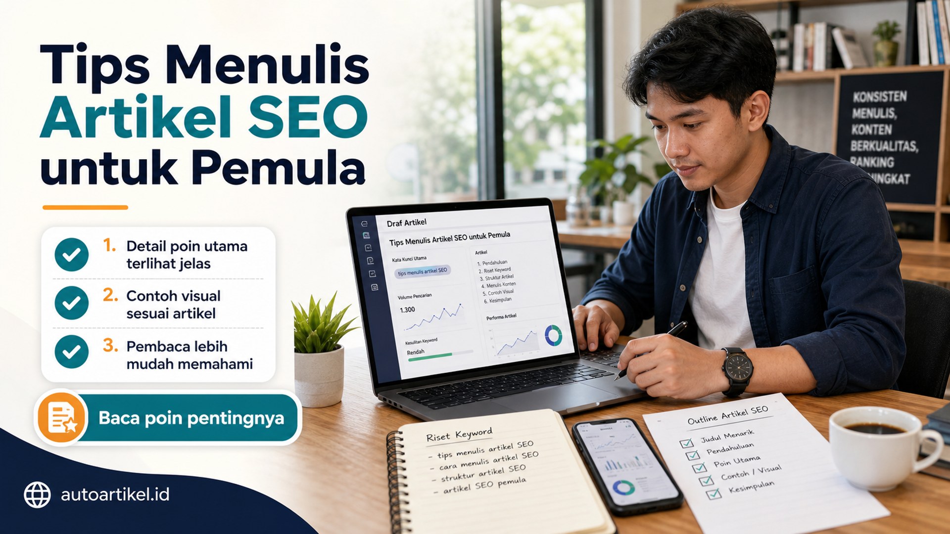 Ilustrasi auto artikel - Tips Menulis Artikel SEO untuk Pemula