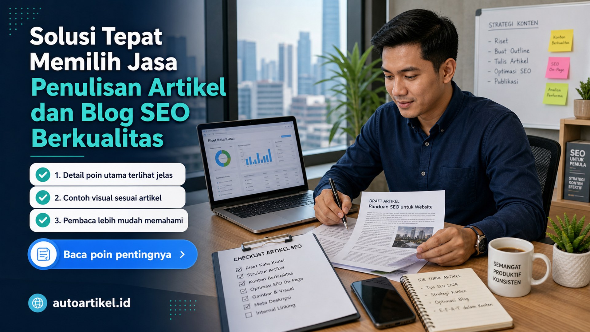 Ilustrasi auto artikel - Solusi Tepat Memilih Jasa Penulisan Artikel dan Blog SEO Berkualitas