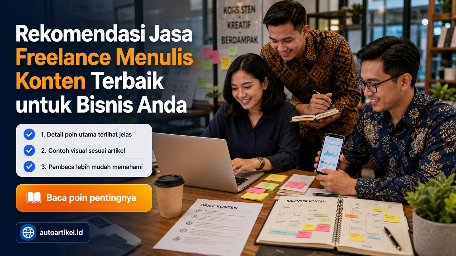 Ilustrasi auto artikel - Rekomendasi Jasa Freelance Menulis Konten Terbaik untuk Bisnis Anda